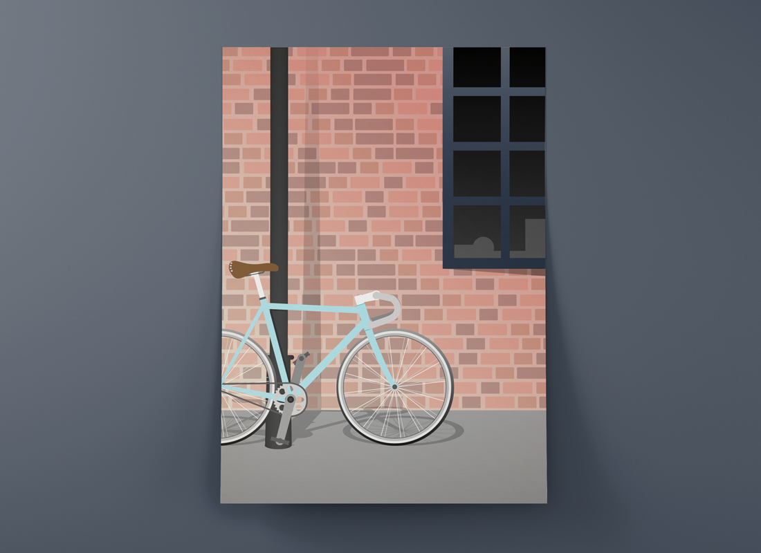 affiche fixe bike